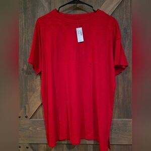 Maurices 24/7 Vibrant Red Tee- Plus Size 0x